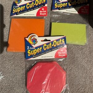 Super Cut-Outs - Orange, Green, Red